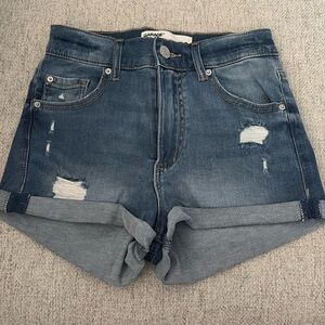 Garage jean shorts
